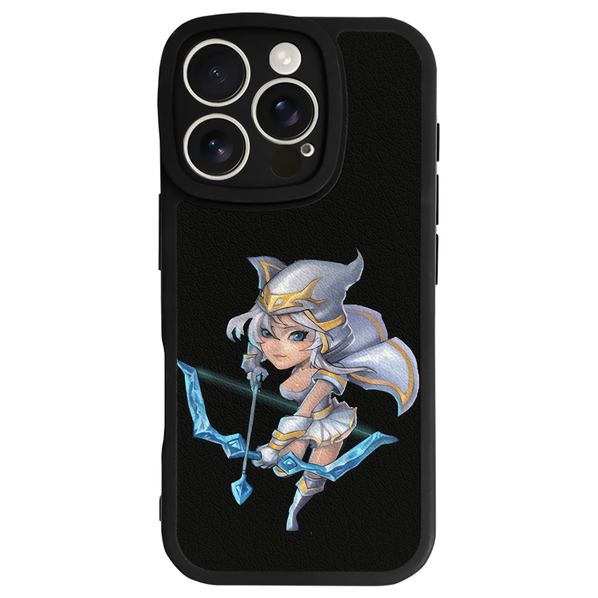 （画像用） リーグ・オブ・レジェンド League of Legends LOL 【iPhone 16シリーズ対応】シリコンスマホケース（レザー調） 材質：シリコン